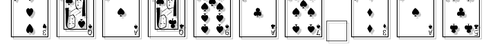 Playing Cards font